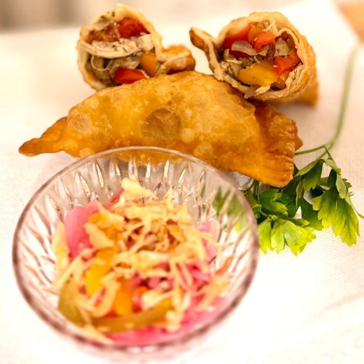 Haitian Paté (Haitian Patty) with Pikliz